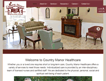 Tablet Screenshot of countrymanorhealthcare.com